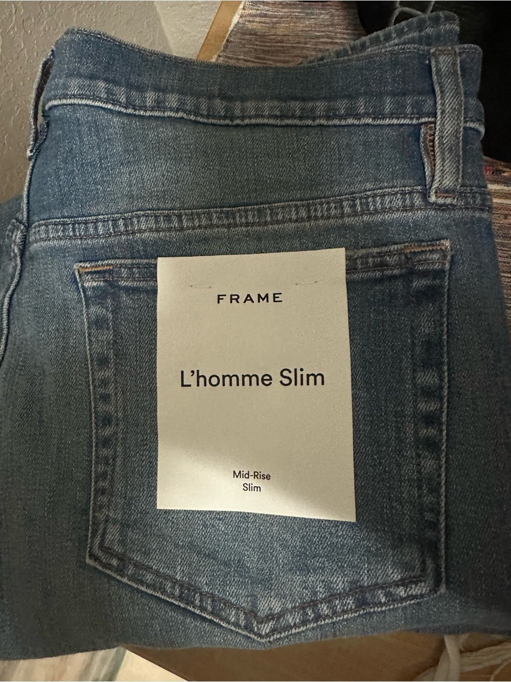 Frame Denim L'homme Slim Blue Jeans